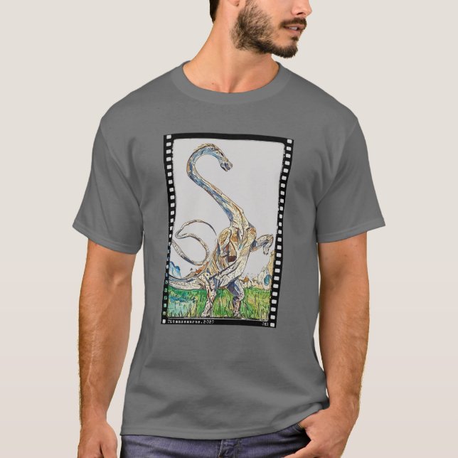 T-shirt Film Strip Titanosaurus Shirt (Devant)