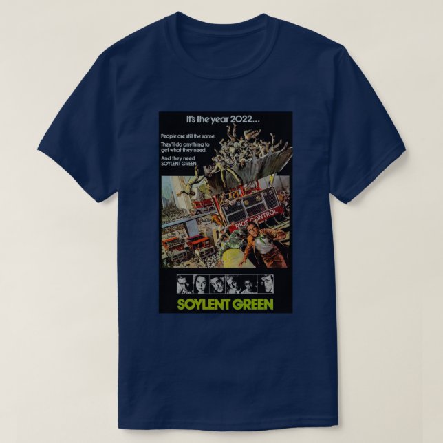 T-SHIRT FILM VERT SOYLENT (Design devant)