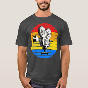 T-shirt Film vintage Retro Caméra 35mm 70mm