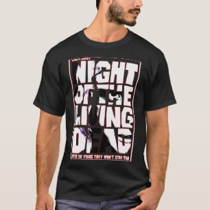 T-shirt Film Zombie Classique Impression - Nuit Zombie De