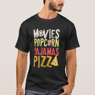 T-shirt Films Popcorn Pyjama Pizza Amusement Nourriture de