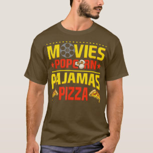 T-shirt Films Popcorn Pyjamas Pizza Film Cinéma Nig