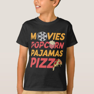 T-shirt Films Popcorn Pyjamas Pizza Funny
