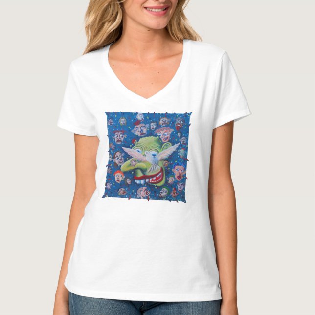 T-shirt Filou contre la colombe (Devant)