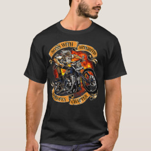 T-shirt Fils Avec Arthrite Ibuprofène Chapitre Motorcycle