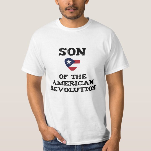 T-shirt Fils de la révolution américaine USA Star Eagle Da (Devant)