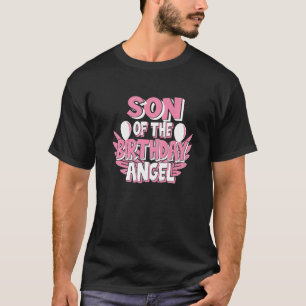 T-shirt Fils De L'Anniversaire Angel Girls Party