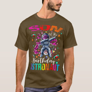 T-shirt Fils De L'Anniversaire Astronaut Garçon Thème Espa