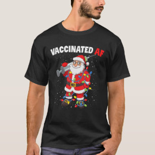 T-shirt Fils de Noël Vacciné avec seringue Noël T