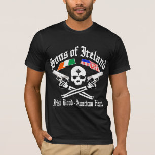 T-shirt FILS de sang irlandais de l'IRLANDE/de coeur