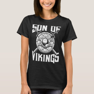 T-shirt Fils de Viking Ax guerrier Valhalla guerriers Myth