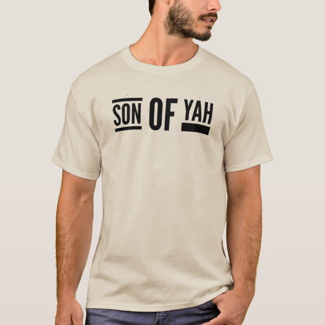 T-shirt Fils de Yah Racines hébraïques Messianique (Devant)