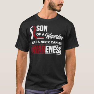 T-shirt Fils D'Un Guerrier Soutien Tête Orale Et Cancer Du