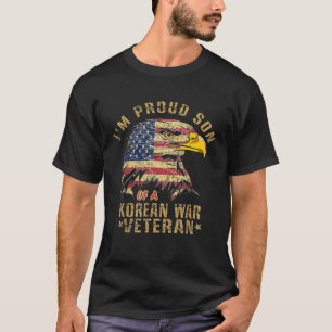 T-shirt Fils Fiers D'Une Vintage Détresse De Guerre De Cor