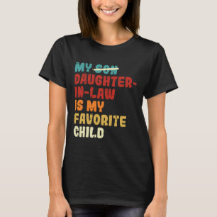 T-shirt Fils Fille En Droit Est Mon Enfant Favori Pères D