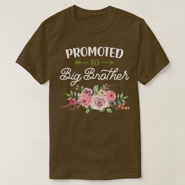 T-shirt Fils Floral Promu Grother Grother Grossesse Révéla (Design devant)