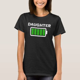 T-shirt Fils Maman Fille Correspondant Puissance de batter