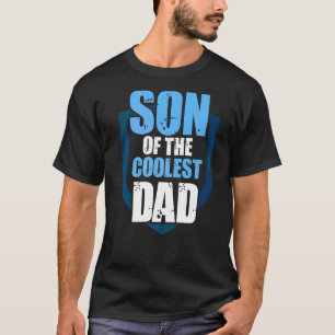 T-shirt Fils Mens Du Père Le Plus Coolé Papa Papa Papa Pap