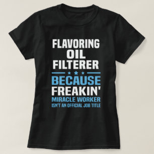 T-shirt Filtre à huile de saveur