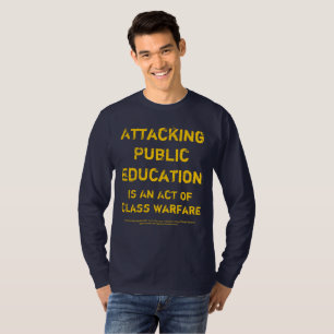 T-shirt Fin de la guerre de classe ~ Soutien des écoles pu