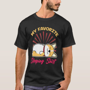 T-shirt Fin de la nuit Sleepy mignon Sleeping Animal anima