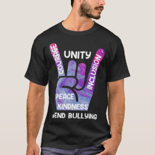 T-shirt Fin de la sensibilisation au harcèlement et à la s