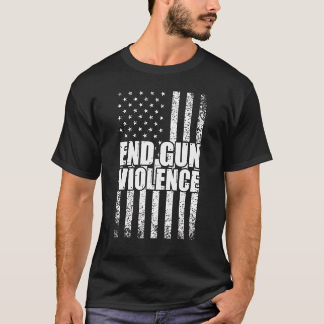 T-shirt Fin de la violence sur les armes (Devant)