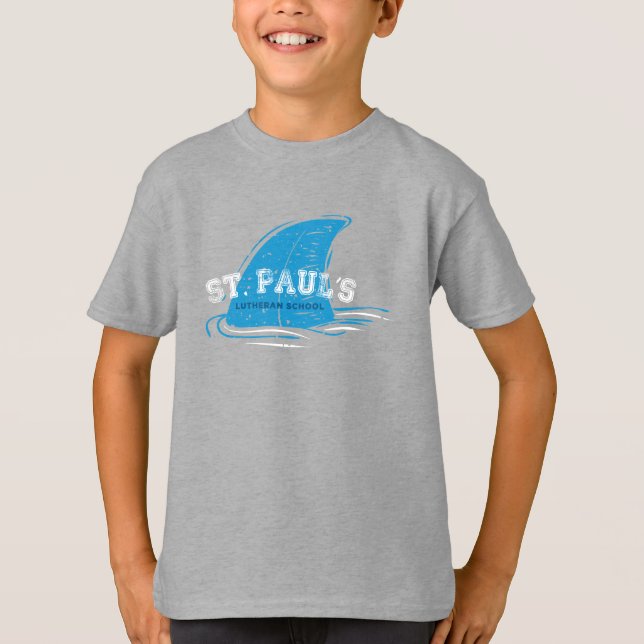 T-shirt Fin de requin de l'école St Paul (Devant)