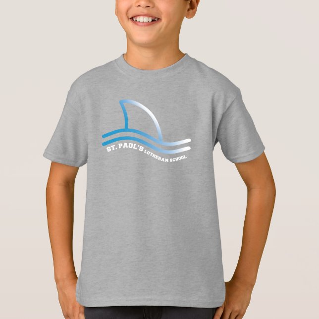 T-shirt Fin de requin de l'école St Paul (Devant)