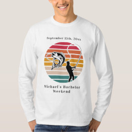 T-shirt Fin de semaine de baccalauréat de pêche personnali