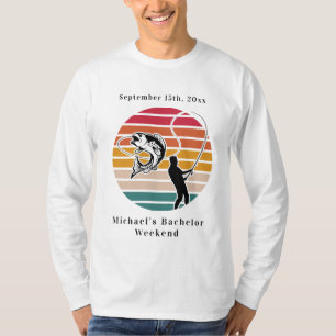 T-shirt Fin de semaine de baccalauréat de pêche personnali