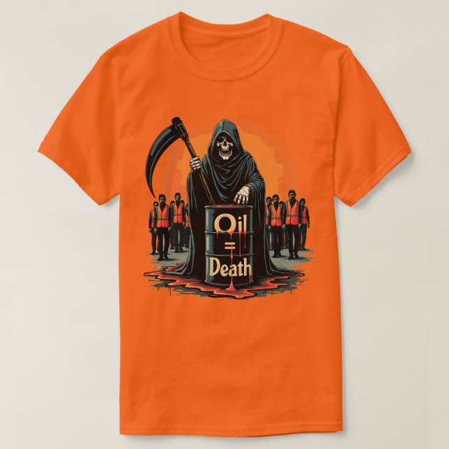 T-shirt Fin des combustibles fossiles maintenant esprit de (Design devant)