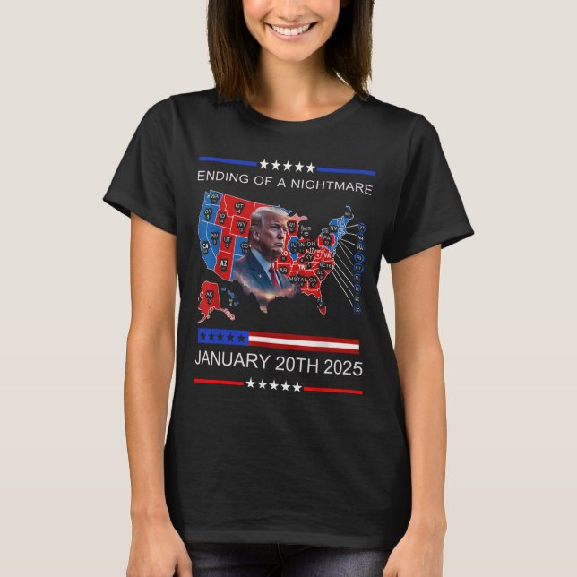 T-shirt Fin D'Un Cauchemar 20 Janvier 2025 (Devant)