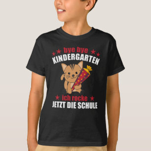 T-shirt Finalement École Enfant Chat École Cone Rock