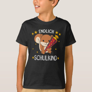 T-shirt Finalement School Squirrel School Bag School