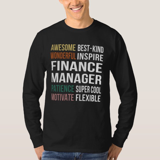 T-shirt Finance Manager  Appreciation (Devant)