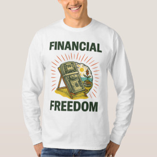 T-shirt Financial Freedom Beach Chair for Wealth Builders