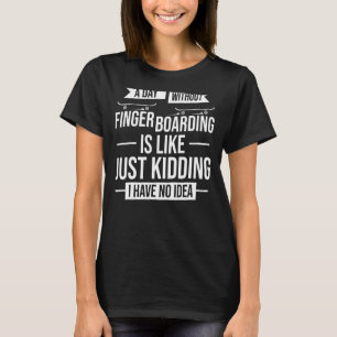 T-shirt Fingboard Tricks Skateboard Fingerboard Rampes