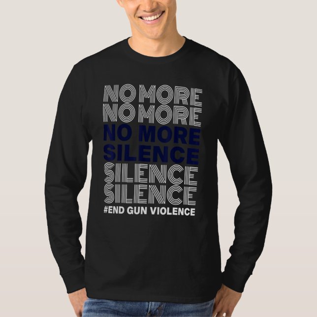 T-shirt Fini le silence fin jeu d'armes Journée de sensibi (Devant)