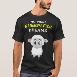 T-shirt Fini Les Rêves Induits Dormir Avec De Mignons Mout