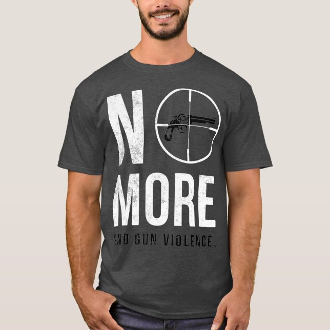 T-shirt Finir La Violence Arme À Feu Contrôle Arme À Porte (Devant)