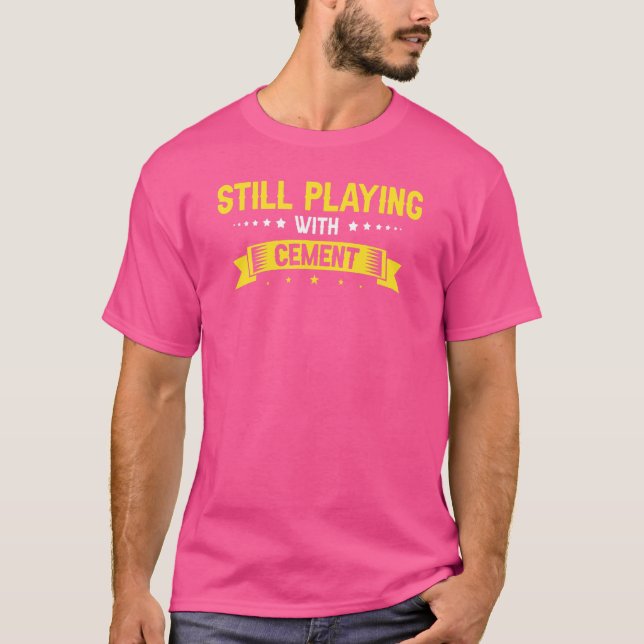 T-shirt Finisseur De Béton Pour Construction Cimetière (Devant)