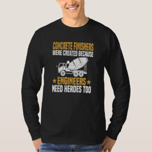 T-shirt Finisseur de béton Travailleur de construction Cem