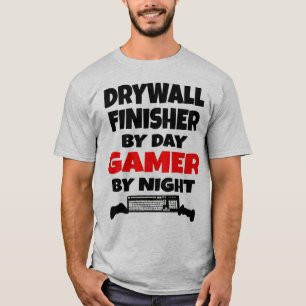 T-shirt Finisseur Drywall par Joueur de jour par nuit