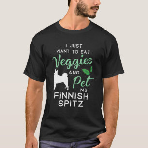T-shirt Finlandais Spitz Funny Vegan propriétaire Amoureux