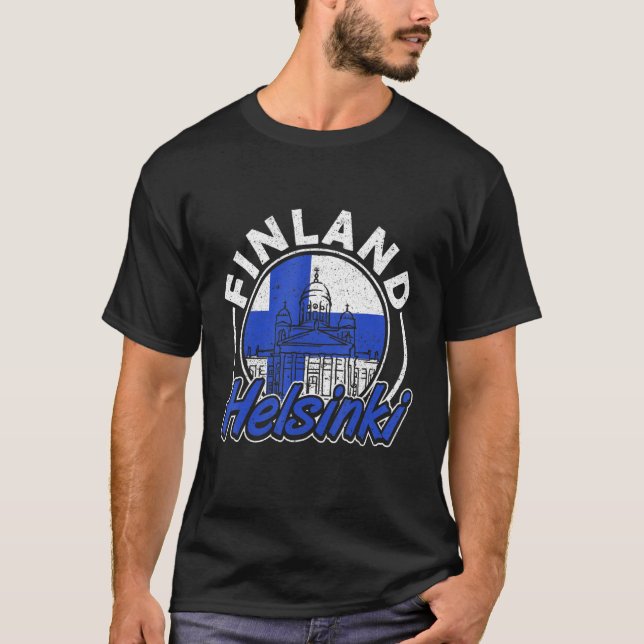 T-shirt Finlande Helsinki Suomi (Devant)