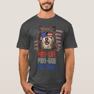 T-shirt Finnish Spitz Pro Life Pro God Pro Dogs 