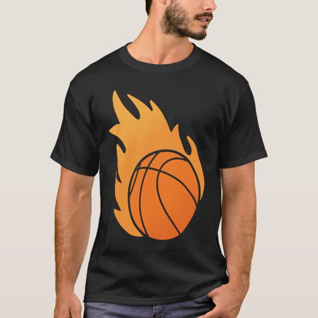 T-shirt Fire Basketball (Devant)
