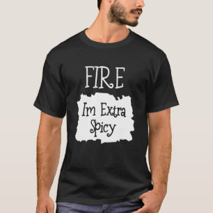 T-shirt Fire Hot Packet Taco Je suis un Halloween épicé ex