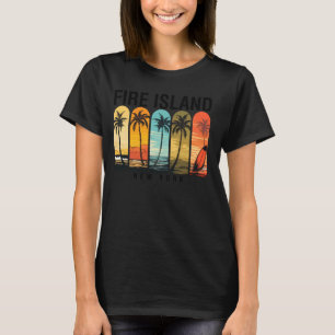 T-shirt Fire Island New York Homme Beach Rider Femmes